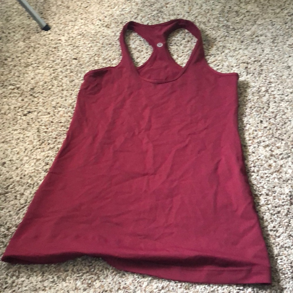 Dark red lulu tank